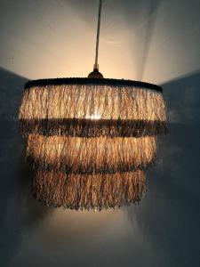 China Gold Collapsible Tassel Fringe Lampshade 300*220MM Chandelie wholesale