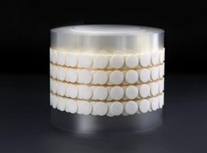 China Adhesive Backing EPTFE Disc Membrane On Household Daily Chemicals Venting Packaging wholesale