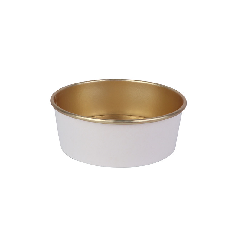 Gold Foil Disposable Paper Bowl Packing Box Aluminum Foil Takeaway Bowl