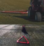 100mm Bristle Compact 30mm Thickness PVC Artificial Turf Brush