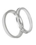 Mercedes / Benz Wheel Parts , Left Hub Rings For Rims Light Weight Billet