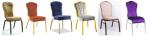 Iron Aluminium Dining Metal Banquet Chair For Hotel Restaurant