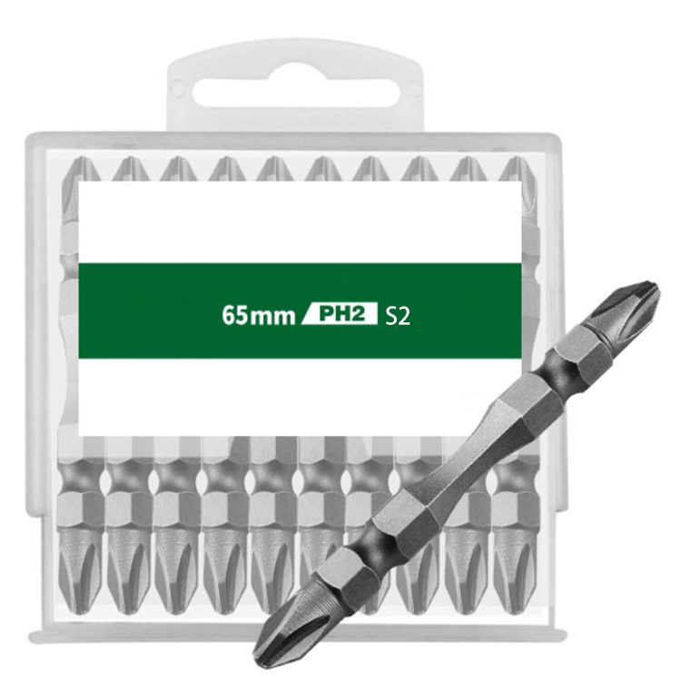 Double ended screw bits S2 65mm 110mm cross screwdriver bit of ph2 slotted screwdriver bits