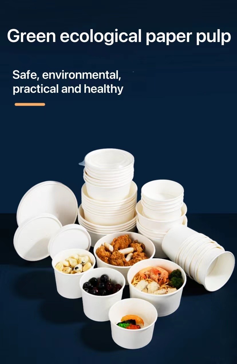 Eco Friendly Food Container Paper Box Hamburger Sushi Noodle Takeaway Containers