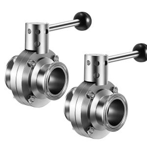 China General Stainless Steel Butterfly Valve , Sanitary Clamp Butterfly Valve 50mm wholesale