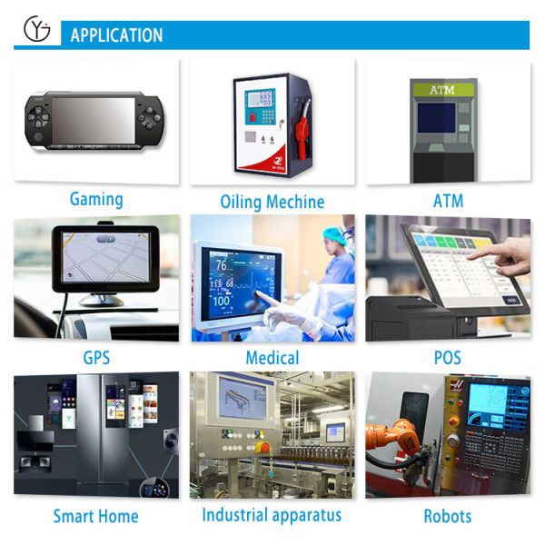 TCG057VGLCB-G00 4-Wire KYOCERA 5.7 Inch TFT LCD Panel Display Touch Screen 640*480 Resolution