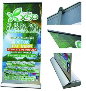 China Promotion Advertising Stands Outdoor Aluminum Advertising Roller Banner wholesale
