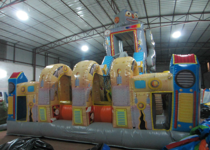 Big giant inflatable robot fun citty robot inflatable amusement park for children commercial inflatable fun city