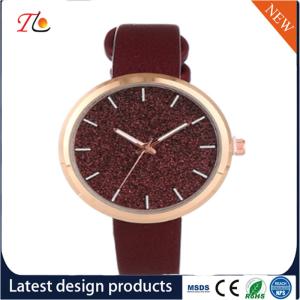 China Wholesale Customization PU Watch Alloy Case Quartz Watch Fashion Watch Colorful Leather Band Shining Diamond Lady Watch wholesale