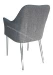 Elegant Fabric Upholstered Dining Chairs , Resilent Spong Unique Dining Chair