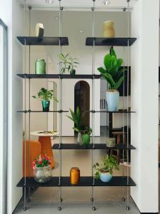 China Living Room Custom Stainless Steel Shelf Office Decorative Storage Shelf wholesale