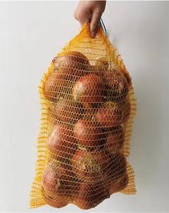 China PE Rachel Monofilament Tubular Mesh Bag With Drawstring wholesale