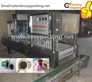 China 2015 new hot sale automatic coffee capsule filling and sealing machine for K cup, nespresso, lavazza wholesale