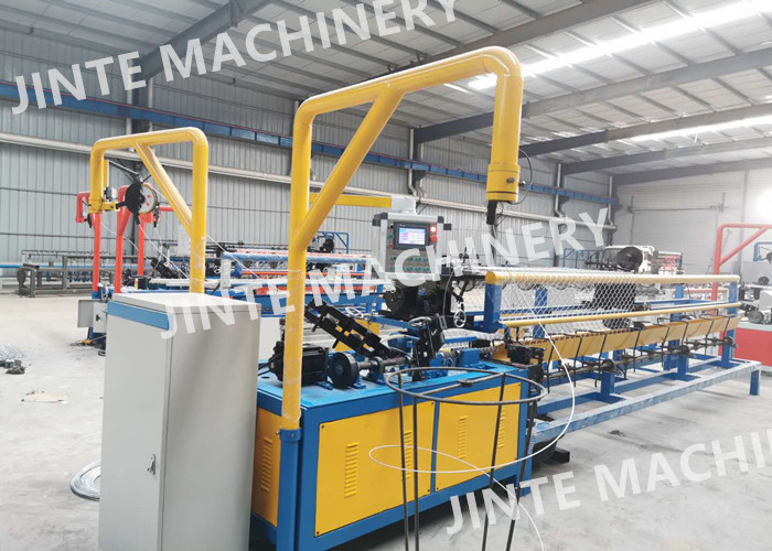 Max 6m Making Galvanized Wire Semi Automatic Chain Link Fencing Machine
