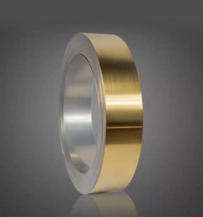 100mm Mirror Polished Stainless Steel Strip Decorative SS 201 Slit Edge