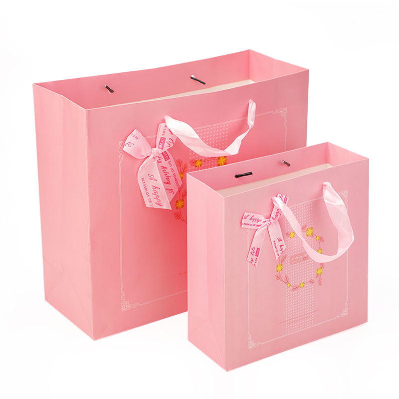 Customized Fashion Shopping Bag Take Away Food Bag Brown Kraft Clothing Paper Bag