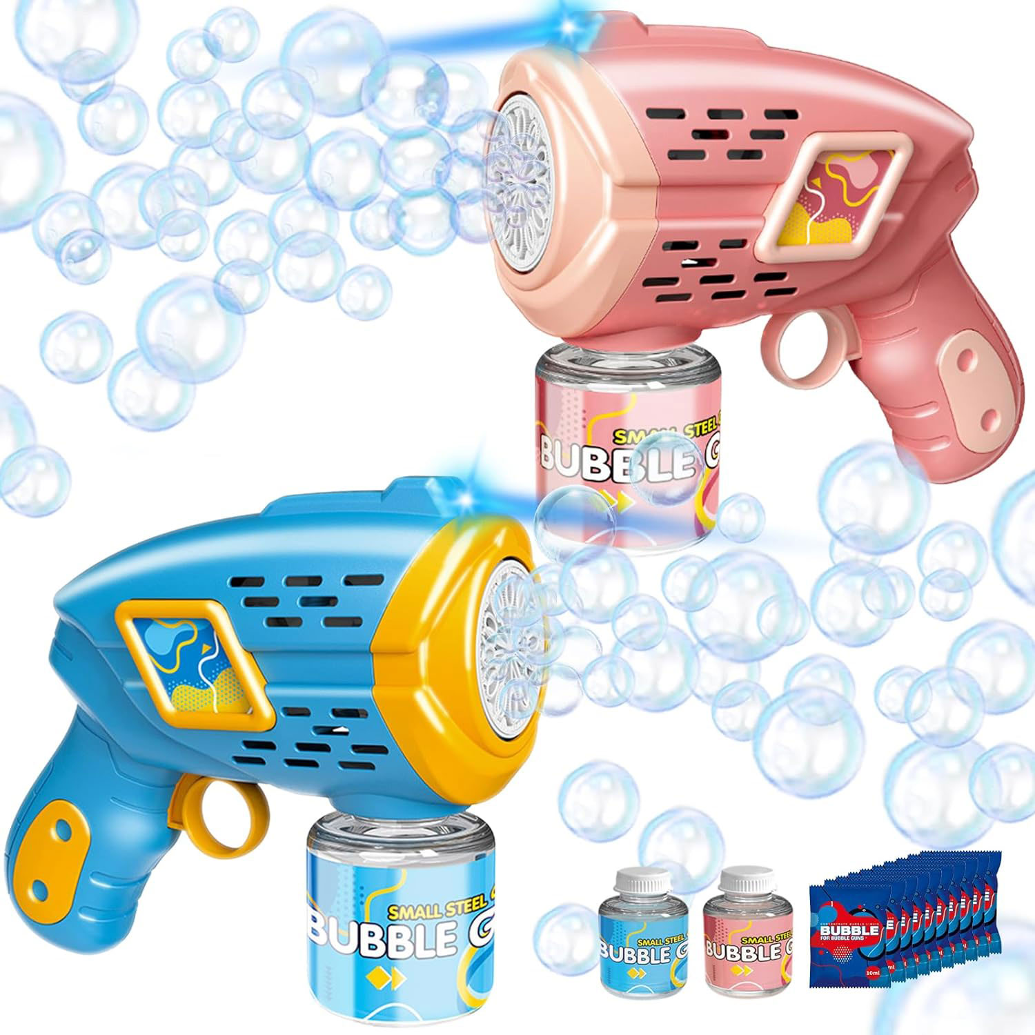 Unisex Children's Bubble Toys 23 Hole Angel Bubble Gun with Lighting Gender Unisex
