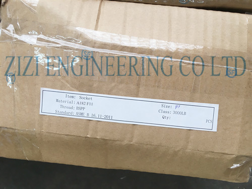 1 Inch BSPP Half Coupling , Alloy Steel ASTM A182 F11 Threaded Reducer Coupling