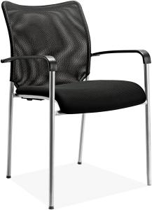 China Metal 4 Foot Economical Office Chairs , Basic Mesh Seat Computer Chair wholesale