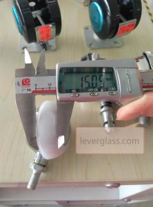 China 45mm Diameter Universal Caster Wheels Used On Glass Drilling Machine wholesale