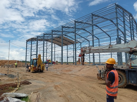 Prefabricated Large Span Office Steel Structures Workshop