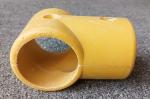 FRP Fence Pipe Connector Elbow Base Three Way Yellow SMC Fittings