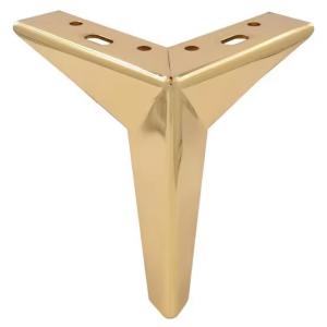 China Triangle Metal Furniture Legs Living Room Decoration Sofa Feet Polishing wholesale