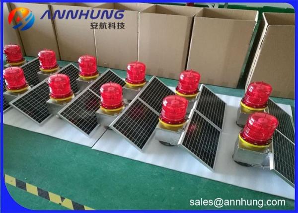 Low - Intensity L810 Solar Aviation Warning Lights For Wind Turbine / High