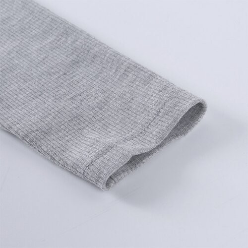 OEMmaufactory Autumn New Slim Solid Sympotic cotton v-neck Long -sleeved Top