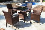 Hotel Furniture PE Rattan chair Outdoor garden wicker chairs and table