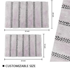 China Yarn Weight 2100GSM Microfiber Chenille Bath Mat Comfortable Quick Dry Doormat wholesale
