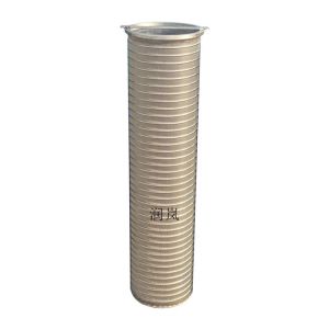 China 7-1/16&quot; dia x 32&quot; L Stainless Steel Wedge Net Basket Filter Bag for Effective Filtration wholesale