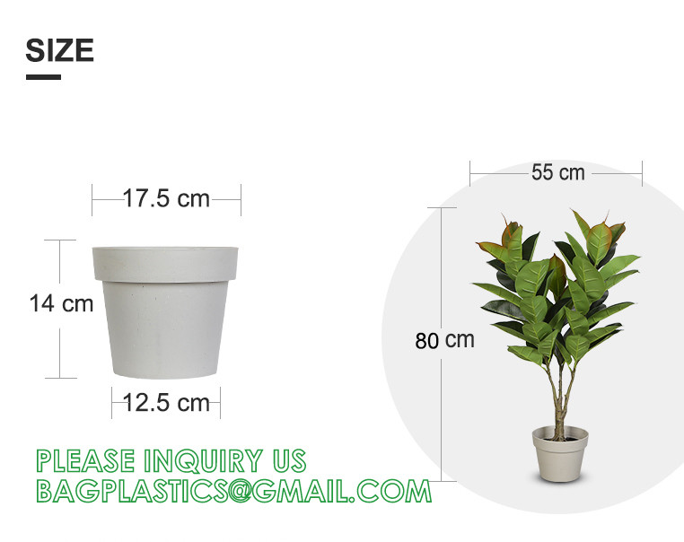 1.3m Potted Oak Tree Bonsai Faux House Plants For Home Decor Artificial Rubber Ficus Greenery Home Sets