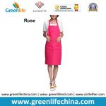 Hot sale popular red color custom advertising apron for sales promotion cheap