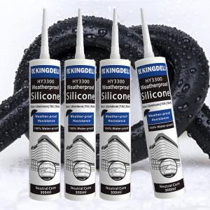 China Stainless Steel Weatherproof Silicone Sealant Adhesive For Glass Glazing Glue wholesale