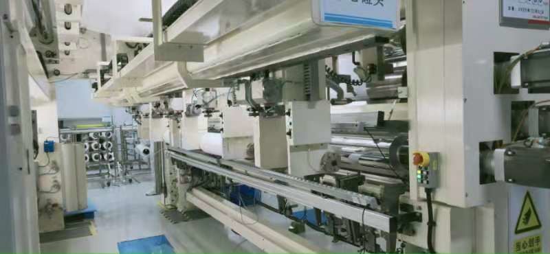 BOPP 80N 80m/Min Film Rewinder Machine Pneumatic Shaft Structure