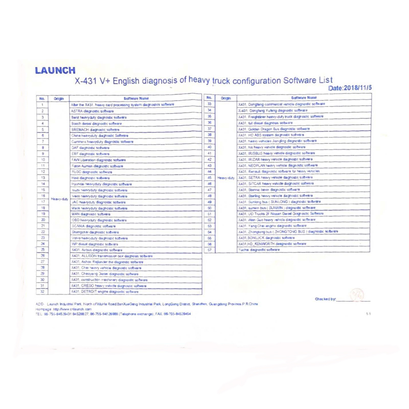 LAUNCH X431 V+ Diagnostic Of Heavy Duty Truck Diagnose HD III Module For 24V Truck Detector Scanner Tool