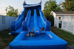 China Hot selling commercial large inflatable pool slide wholesale