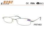 reading glasses with metal frame, hot fashionable style,suitable for women and