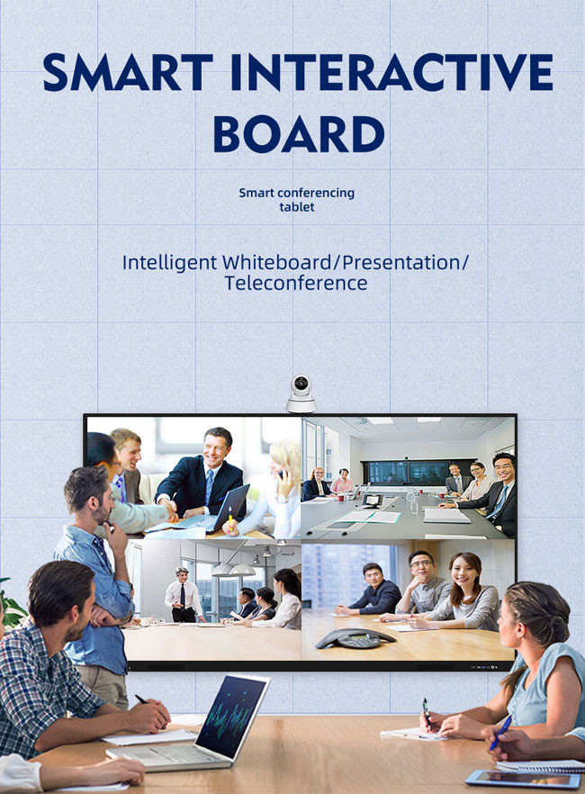 4K Ultra HD Resolution Interactive Education Whiteboard 30000 Hours Life Expectancy