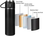 Stainless Steel Thermo 500ml/16.9oz Vacuum Insulated Bottle With Cup