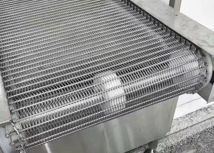 304 / 316 Sus Spiral Mesh Belt Food Grade For Conveying And Drying Food