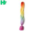 22 Inches Long Synthetic Hair Pieces Black And Orange Fashion Women Hair