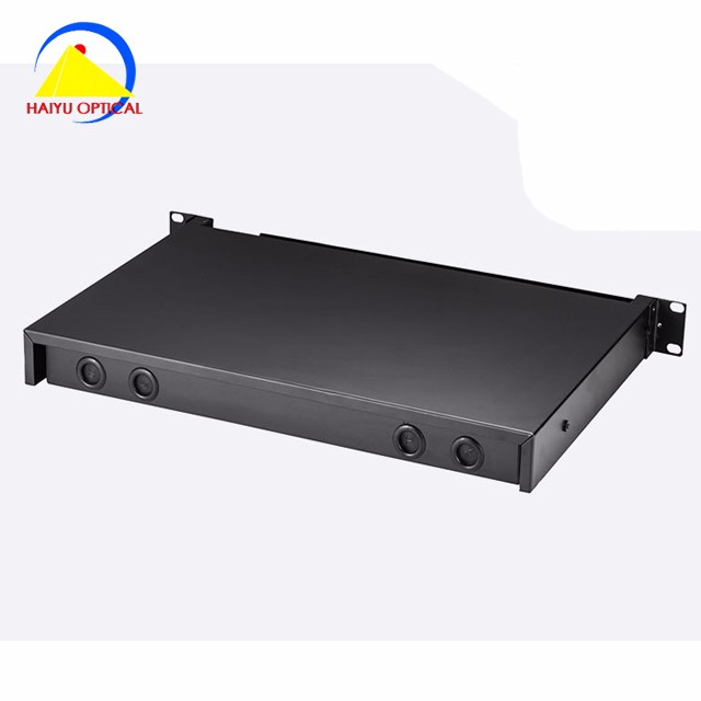 Cold Rolled Steel 1U 19" SC Fiber Optic Patch Panel 24 Port