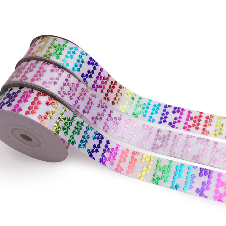 Custom Logo Decorative Fabric Ribbon Ink Printing Type 3 - 100MM Width