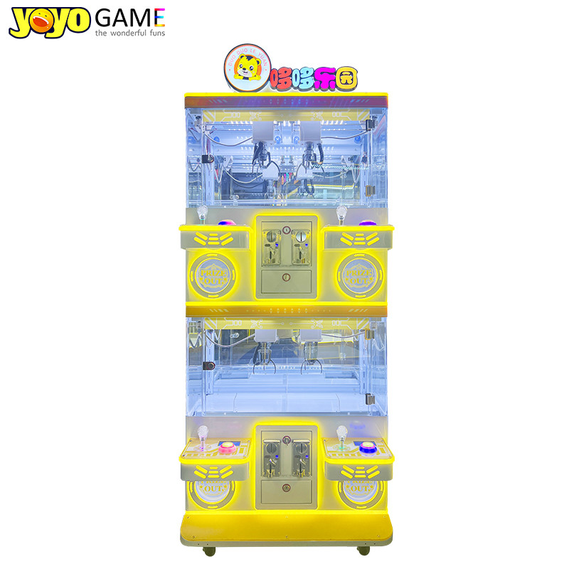 Coin Operated Games Newest Toy Claw Crane Machine 4 Players can With Bill Acceptor