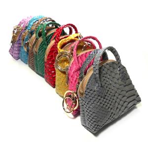 China OEM Personalised Leather Keychain , 9.5x10.5CM Mini Wallet Keychain wholesale