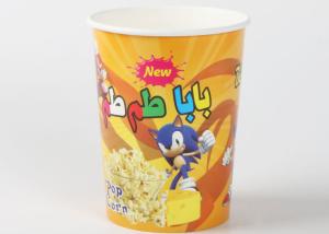 China Takeaway Custom Printed Popcorn Buckets for Chicken Snacks , Logo Design wholesale