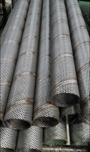 stainless steel tube spiral welded 316L perforated air center core center pipes