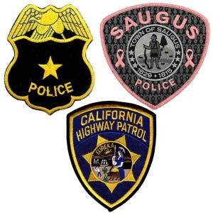 China 120D No Backing Police Embroidered Patch wholesale